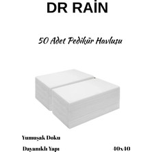 50 Adet Tek Kullanımlık Pedikür Havlusu 40X40, Hijyenik ve Kullanışlı Temizlik Malzemesi