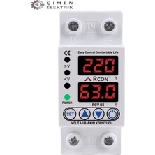 Rcon Rcv 03 Voltaj ve Akım Koruma  Regülatörü 220V
