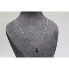 14 Ayar Altın D Harfi Kolye Zinciriyle Beraber