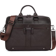 Erkek Kahverengi Deri Laptop Çantası 25WBD3532FT