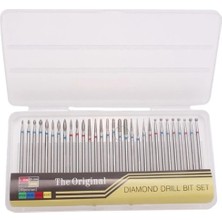 30'lu Elmas Kuru Manikür Uç Seti, Törpü ve Freze Ucu, Profesyonel Bakım Malzemesi