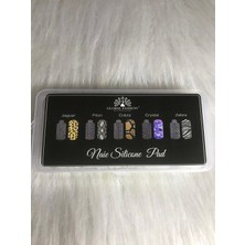 Desenli Silikon Pad Seti ile Güzel Nail Art Tasarımları Yapın