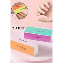 2'li Profesyonel Çok Aşamalı Tırnak Parlatıcı Törpü Seti