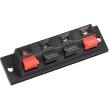 Cata 4lü Hoparlör Terminal Soketi Panel Montaj Tip Yaylı soket Speaker Ses konnektör bağlantı kablo elektrik Birleştirme