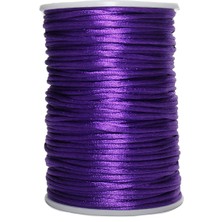 Floş Ip - Takı Ipi - Sıçan Kuyruğu Ip - Bileklik Ipi 2 mm Mor