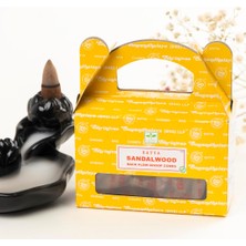 Satya Sandalwood Aromalı Backflow Geri Akış Konik Tütsü