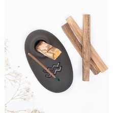 Handmade Burç Temalı Kahve Ağaç Tütsülük