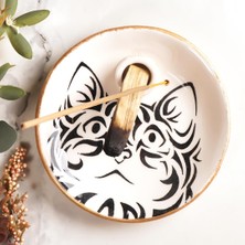 Kedi Temalı Beyaz Palo Santo Tütsülük
