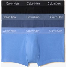 Calvin Klein Low Rise Erkek Mavi 3'lü BOXER.W8O