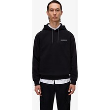 Napapijri B-Back Graphic Erkek Siyah Sweatshirt.-