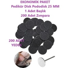 25 mm Ponza Disk Pedikür Disk, 200 Adet, Özel Kutuda