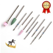 10'lu Nail Art Törpü Uç Seti, Kütikül Polisaj ve Tırnak Bakım Seti