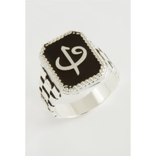 Vav Elif Metal Erkek Yüzük