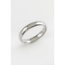 Alyans Lüks Çelik Yüzük 4 mm