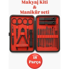18 Parça Çok Amaçlı Bakım Seti, Taşımalı, Yüz ve Tırnak Bakımı