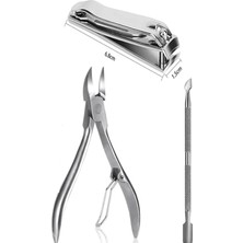 3 Parça Tırnak Bakım Seti, Batık Pens, Tırnak Makası ve Pedikür Aracı