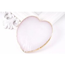 Kalp Şeklinde Nail Art Oje ve Boya Karıştırma Paleti Renkli Tasarım