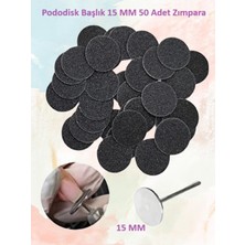 15 mm Pedikür Diskleri, 50 Adet Zımpara, Temiz ve Parlak Ayaklar Için Uygun