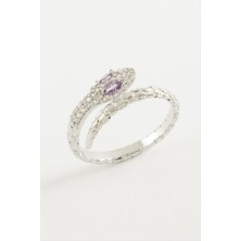 Yılan Zirkon Taşlı Yüzük