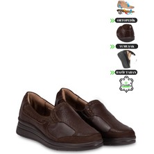 Forelli Kadın Hakiki Deri Düz Taban Ortopedik Şık Günlük Anne Ayakkabısı F5KZ/C2132