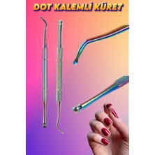 Çift Taraflı Manikür ve Pedikür Seti, Küret ve Dot Kalem, Çok Fonksiyonlu, Kaliteli