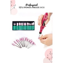 12'li Taş Ponza Freze Uç Seti, Dayanıklı ve Çok Amaçlı Taş Freze Uçları