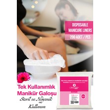 Tek Kullanımlık Manikür Galoşu, 200 Adet, 4 Paket, Hijyenik ve Kaliteli Kullanım
