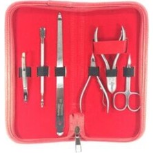 Kırmızı Çantalı Profesyonel Manikür Seti, Kaliteli ve Şık Tasarım