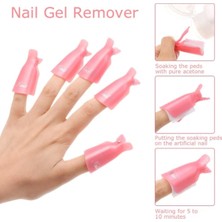 10'lu Oje Çıkarıcı Klips Mandal Seti, Pratik ve Temiz Kullanım Için Ideal