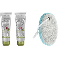 Çatlamış Topuklar Için Onarıcı Krem ve Ayak Bakım Taşı, 2+1 Set