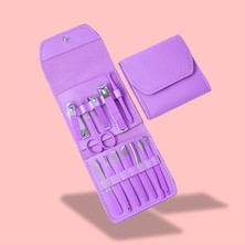 12 Parça Çantalı Tırnak Bakım Seti, Pratik ve Şık Tasarım