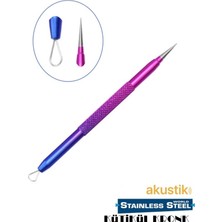 Sivri Uçlu Çelik Halkalı Rainbow Kronk Akne ve Sivilce Temizleme Aracı XLK108