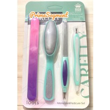 4 Parça Bakım Seti, Tırnak Makası ve Törpü, Pratik ve Şık Tasarım