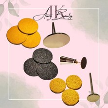 15, 25 ve 35 mm Ayak Pedikür Diski Seti, 125 Adet Farklı Boyutta Ürün