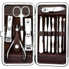 10 Parça Çanta Ile Şık Pedikür ve Manikür Seti, Kaliteli ve Özel Tasarım