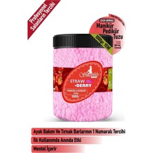 Çilek Kokulu, 1000G Manikür Pedikür Tuzu, Güzelleştirici ve Rahatlatıcı Bakım Ürünü