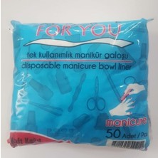 Hijyenik ve Konforlu Manikür Galoşu Seti, 50 Adetlik Paket