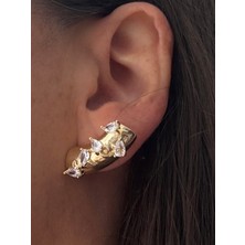 Damla Taşlı Plaka Küpe