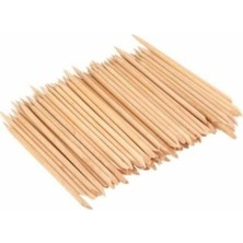 Doğal Tahta Tırnak Eti Itici Çubuklar 50'li Paket