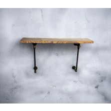 Bold Dina Boru Ayaklı Ahşap Raf