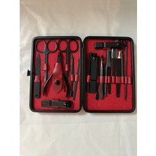 Çantalı 18 Parça Paslanmaz Manikür ve Pedikür Seti Çok Fonksiyonlu