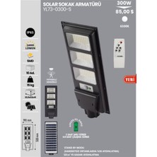 Noas 300W Beyaz Solarlı Sokak Aydınlatması Sensörlü Kumandalı