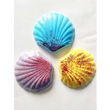 3'lü Istiridye Banyo Topu Seti, Şık ve Kullanışlı Banyo Aksesuarları