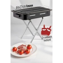 Turk Emaye Mangal Katlanır Ayaklı No:1 44 x 27 cm - EMY8558-4658