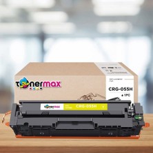 tonermax Canon CRG-055H Muadil Toner Sarı - Çipli/ LBP-662CDW / LBP-664CX / MF-741CDW / MF-742CDW / MF-743CDW / MF-744CD / MF-745CDW / MF-746CX
