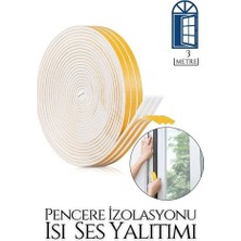 Pencere Ses Isı Yalıtım Sünger Bant 3 Metre