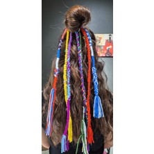 Rasta Örgülü Saç Ipi 7'li Lastik Tokalı