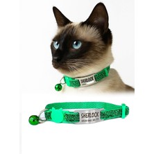 Dekoliva Sim Işıltılı Sallanmayan Kedi Tasması Isimli Kedi Tasması