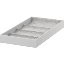 Komplement Raf Içi Bölmeli Ünite Açık Gri 25 x 53 x 5 Cm