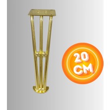 20 cm Metal Boncuklu Koltuk Ayağı Mobilya Ayağı Ünite Ayağı Konsol Ayağı Puf Berjer Ayağı
